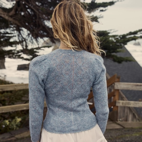 Doen pointelle cardigan - Picture 5 of 9